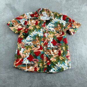 Tunevuse Hawaiian Shirt With Pin-Up Girl  Fit XL   2216